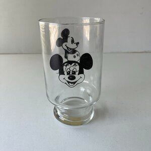 Vintage Disney Glass - Mickey Mouse Classic Design - Rare Collectible Piece